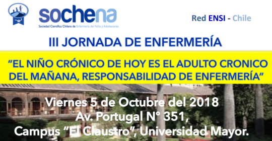 III JORNADA DE ENFERMERÍA DEL NIÑO Y ADOLESCENTE