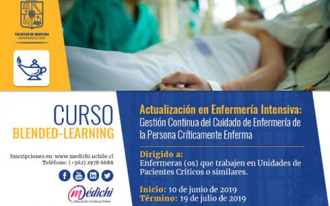 5ª versión del Curso de Actualización en Enfermería Intensiva: Gestión Continua del Cuidado de Enfermería de la Persona Críticamente Enferma
